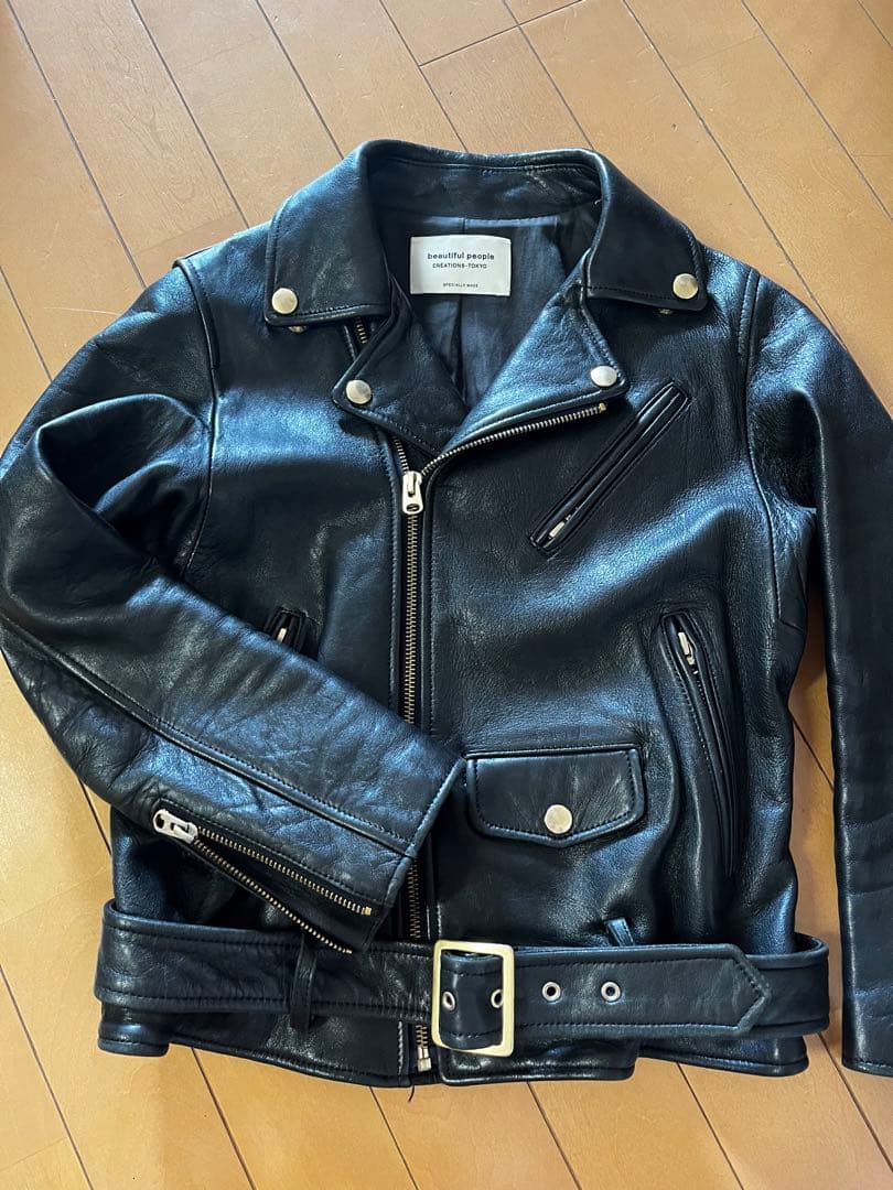 N&N　美品　別注　ビューティフルピープル　ライダースジャケット　140