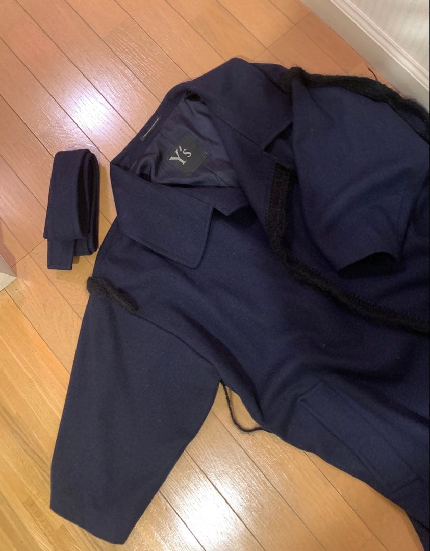 【SALE】ワイズ Ｙ's MODOなコート　濃紺　ヨウジヤマモト