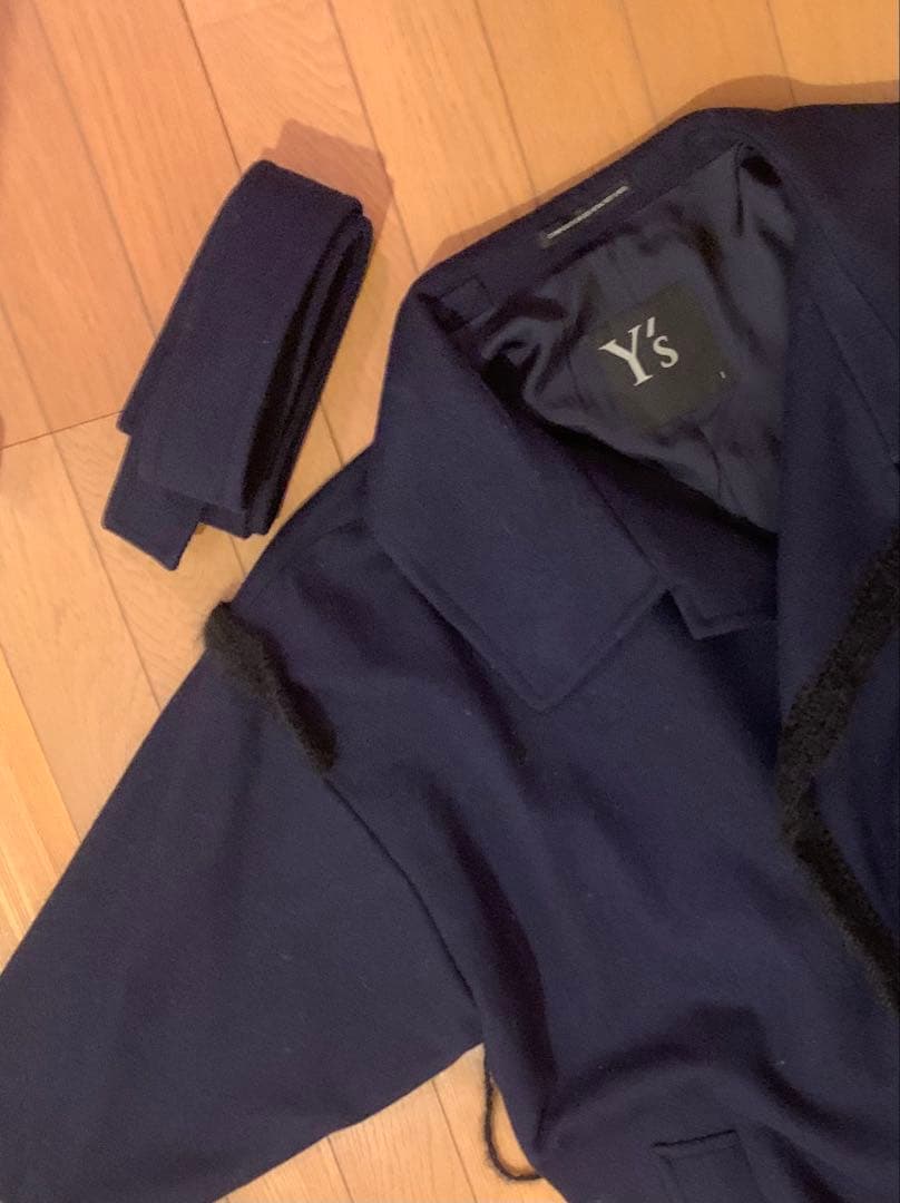 【SALE】ワイズ Ｙ's MODOなコート　濃紺　ヨウジヤマモト