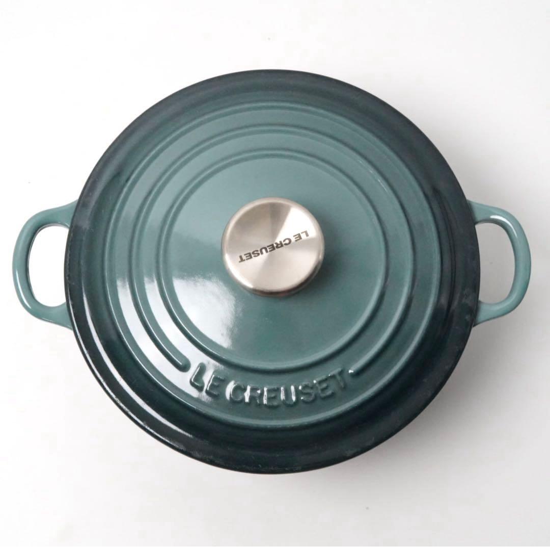 【美品】LE CREUSET　ココット ロンド オーシャン　20cm