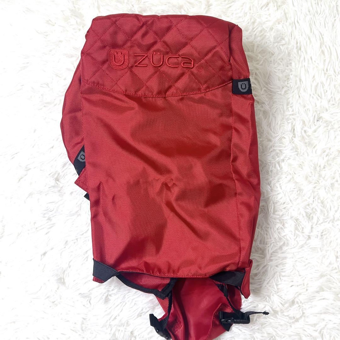 ✨美品✨ZUCAプロ トラベル　座れるキャリーカート　キャンディレッド　付属品付