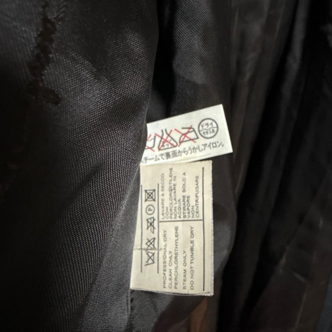 フェラガモ 黒 ロングダウンジャケット スタンドカラー L