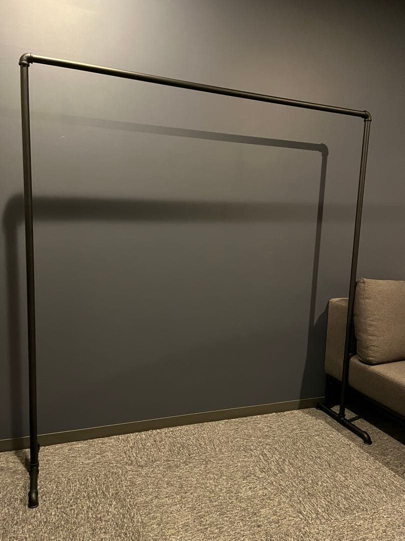 ハンガーラック ガス管 アイアン 150 パイプ 黒 収納 店舗 什器 シンプル