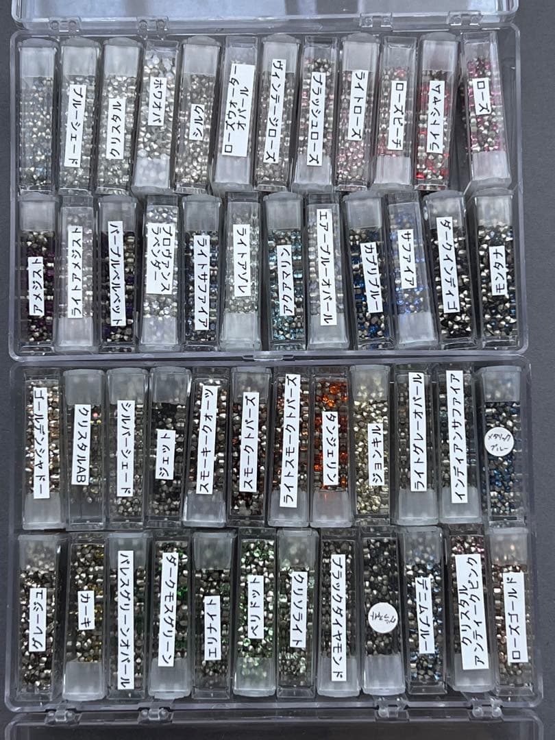 スワロフスキー　クリスタル　チャトン　pp18 pp10 スクエア等 色見本付き