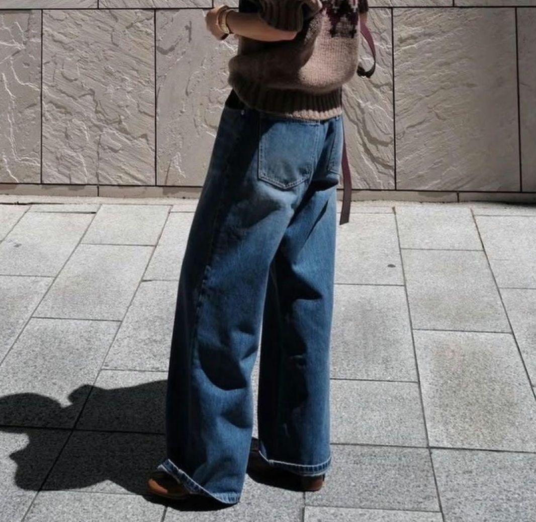 【新品未使用】マチャット ウォッシュドデニム 36