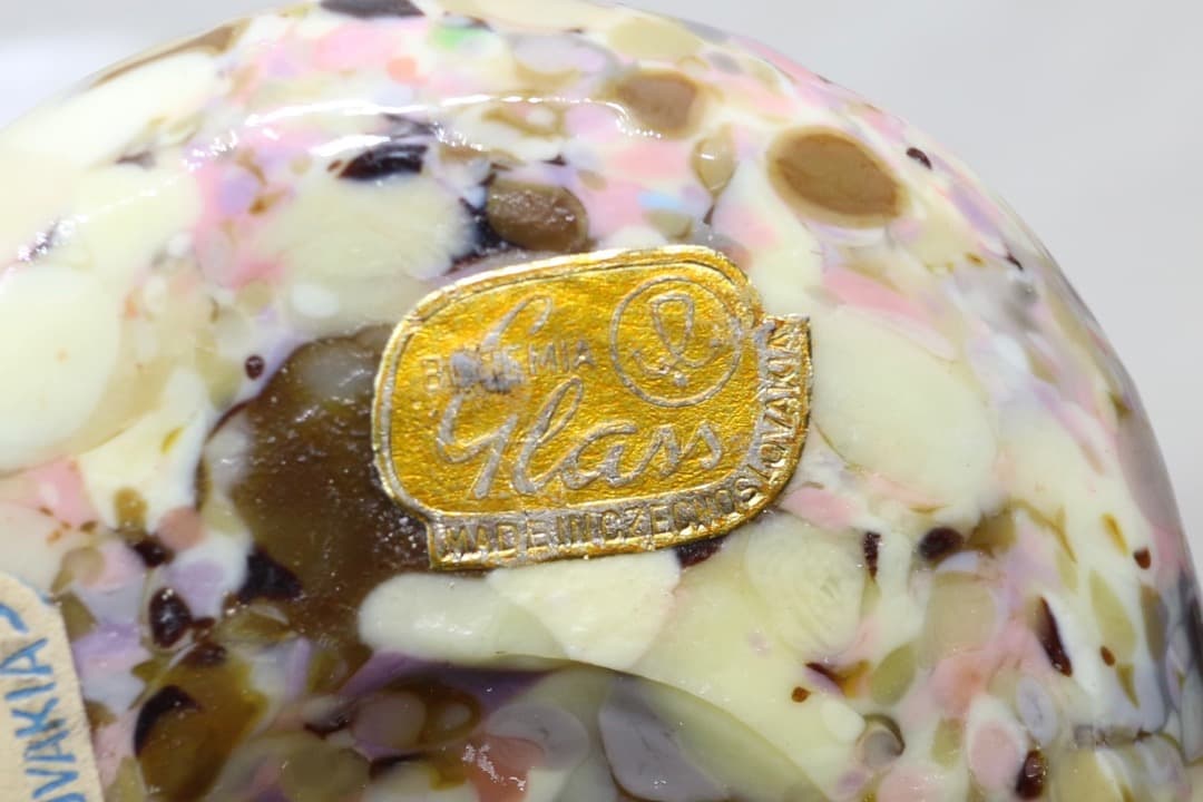 希少 BOHEMIA ボヘミアガラス ドクター人形 置物 チェコスロバキア製