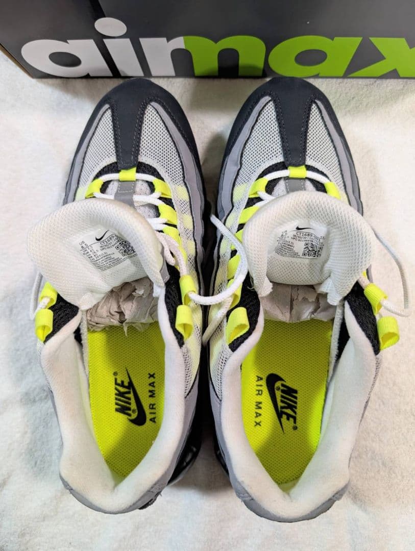 毎日値下げ　ナイキ エアマックス95 イエローグラデ 2020☆鑑定済☆ほぼ新品