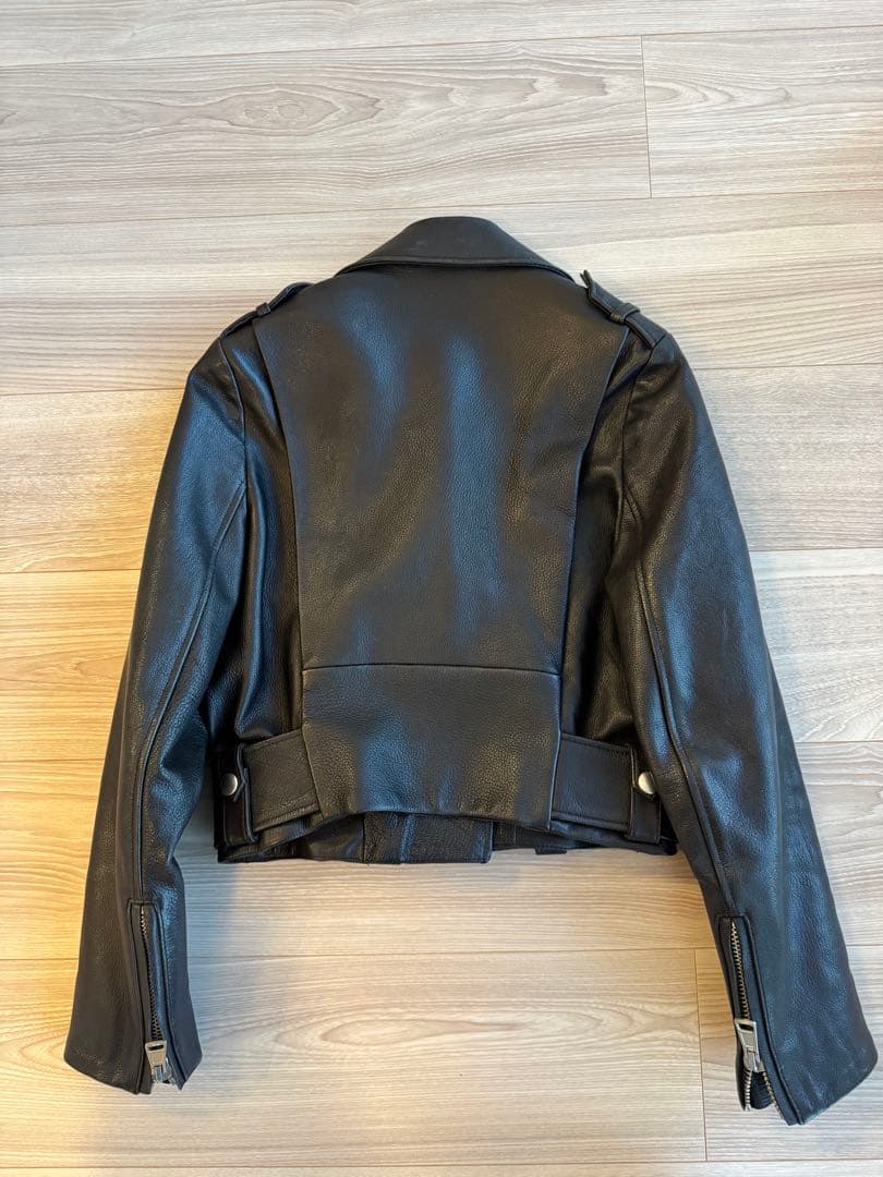 Acne ブラック ライダースジャケット