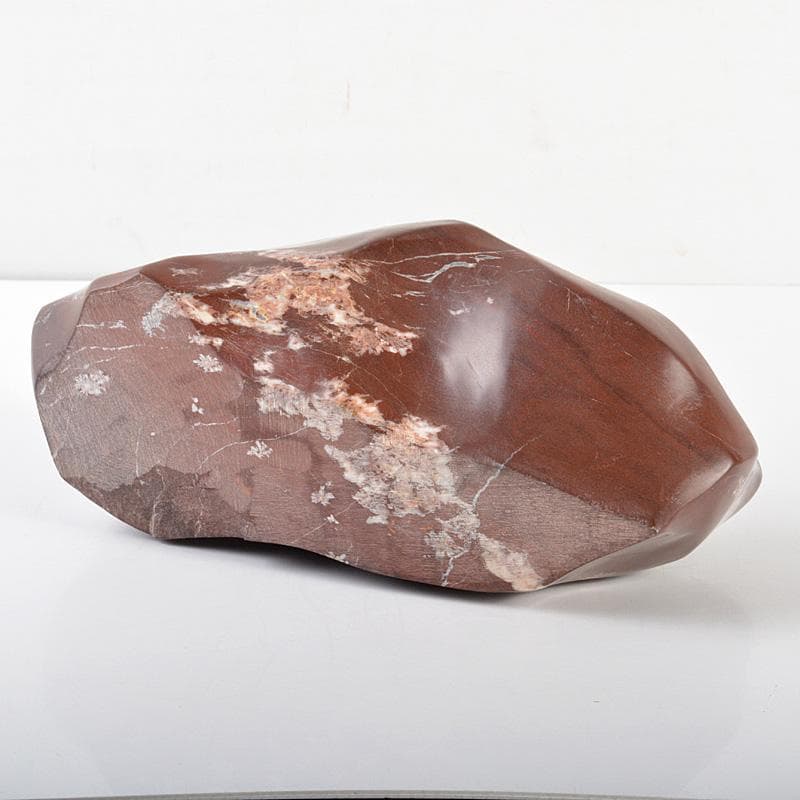 鑑賞石　天然石　赤玉石　置物　重さ約4.77㎏　N　6185