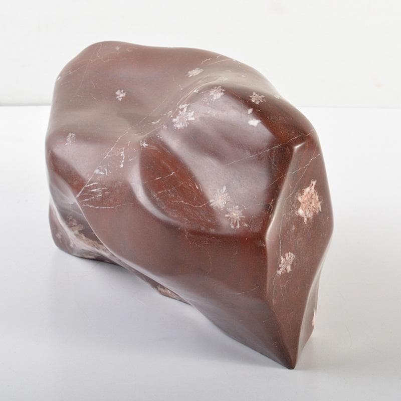 鑑賞石　天然石　赤玉石　置物　重さ約4.77㎏　N　6185