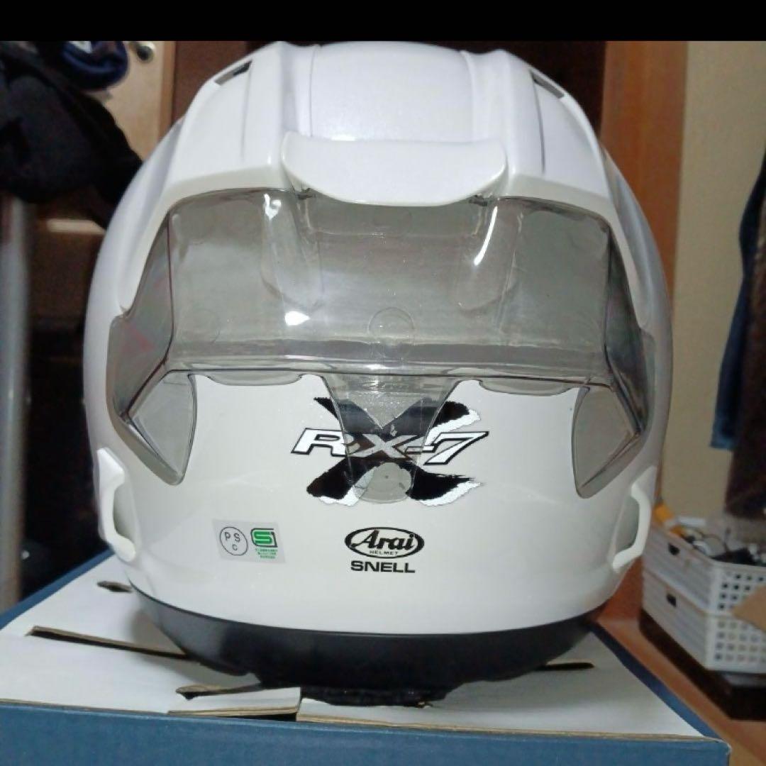 【美品】Arai RX-7X グラスホワイト XLサイズ 2022年製造