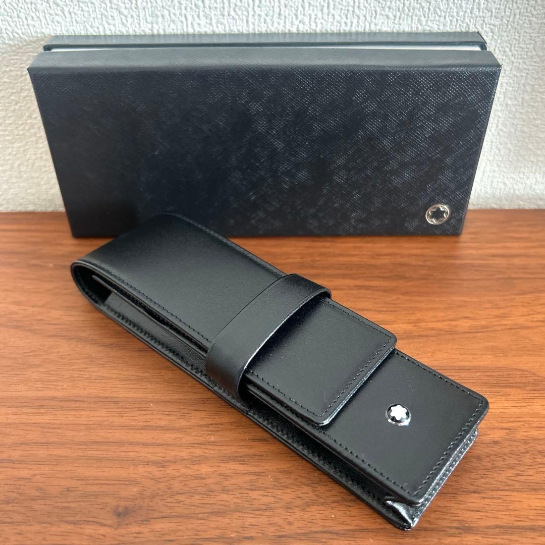 MONTBLANC モンブラン　レザーペンケース　ペンポーチ　2本用