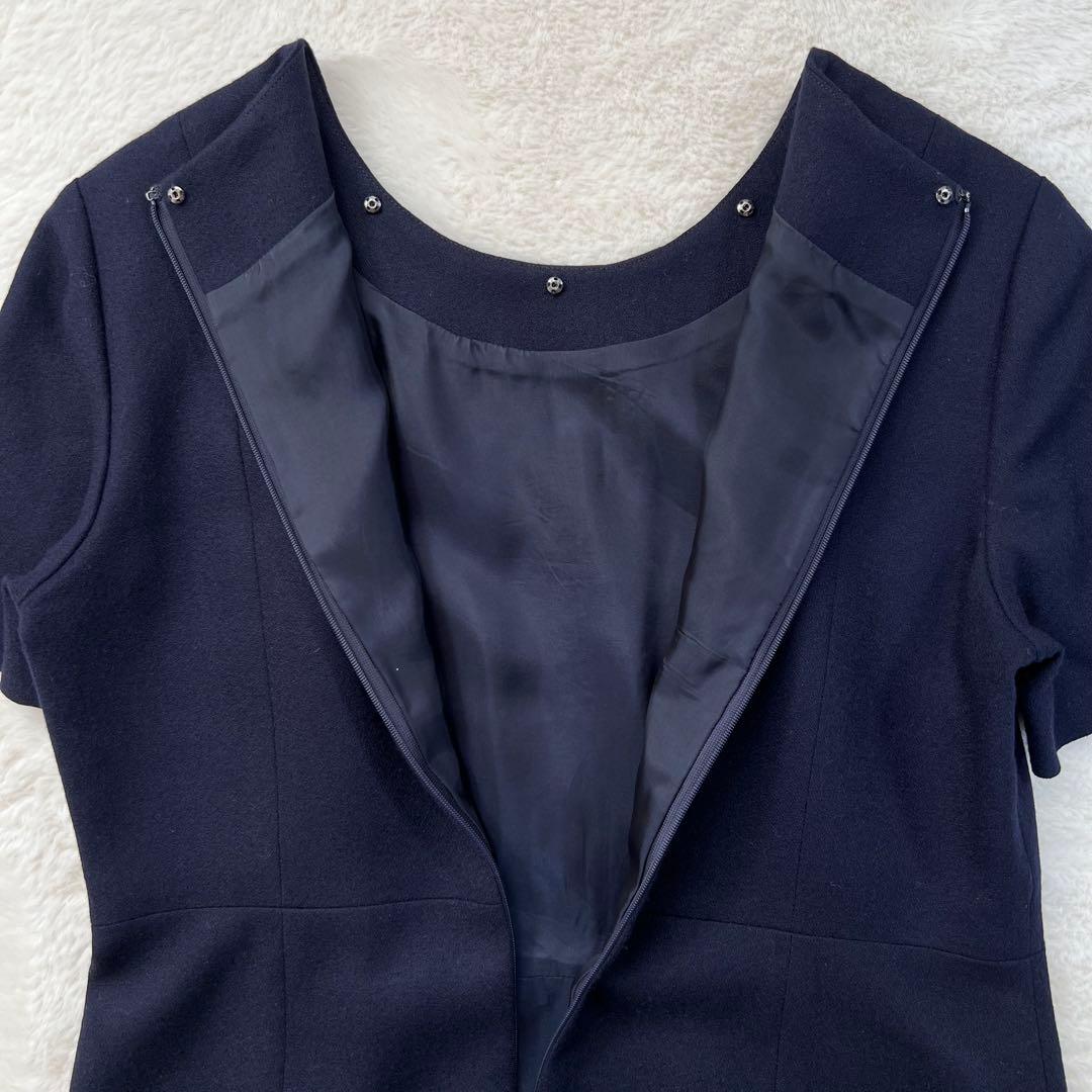 ハッピークローバー フォーマルスーツ ワンピース お受験 濃紺 4WAY 11号