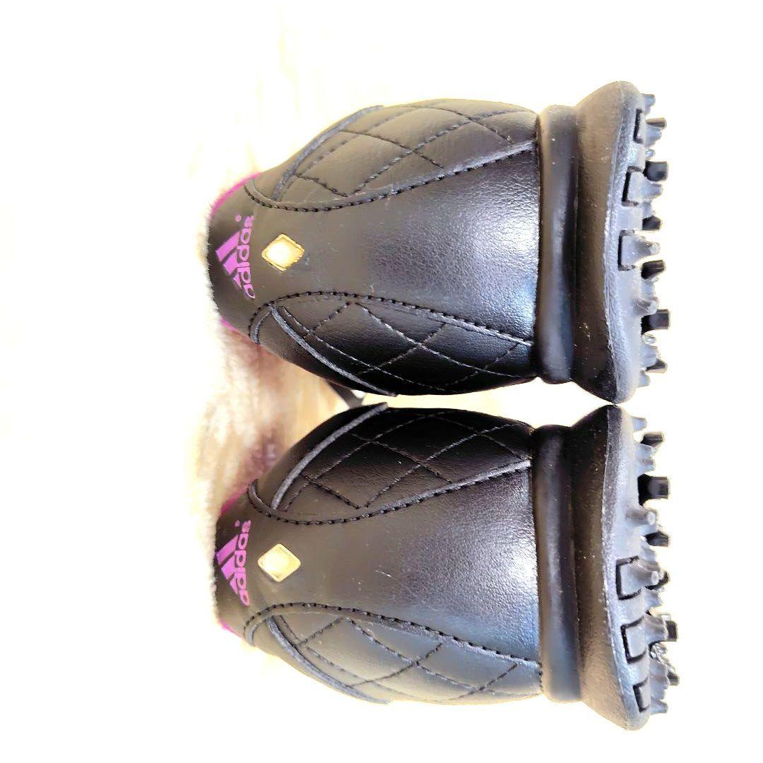 新品未使用 アディダス ゴルフシューズ ドライバーボア スパイク 黒色 24