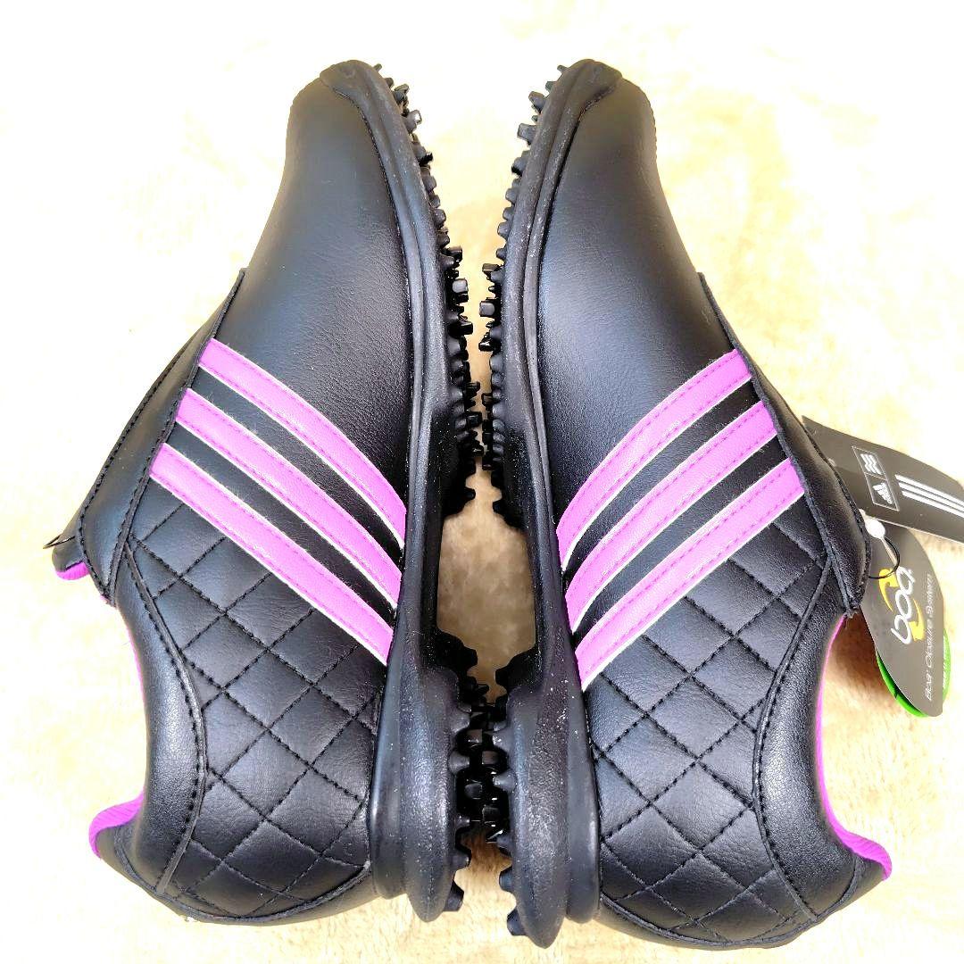 新品未使用 アディダス ゴルフシューズ ドライバーボア スパイク 黒色 24