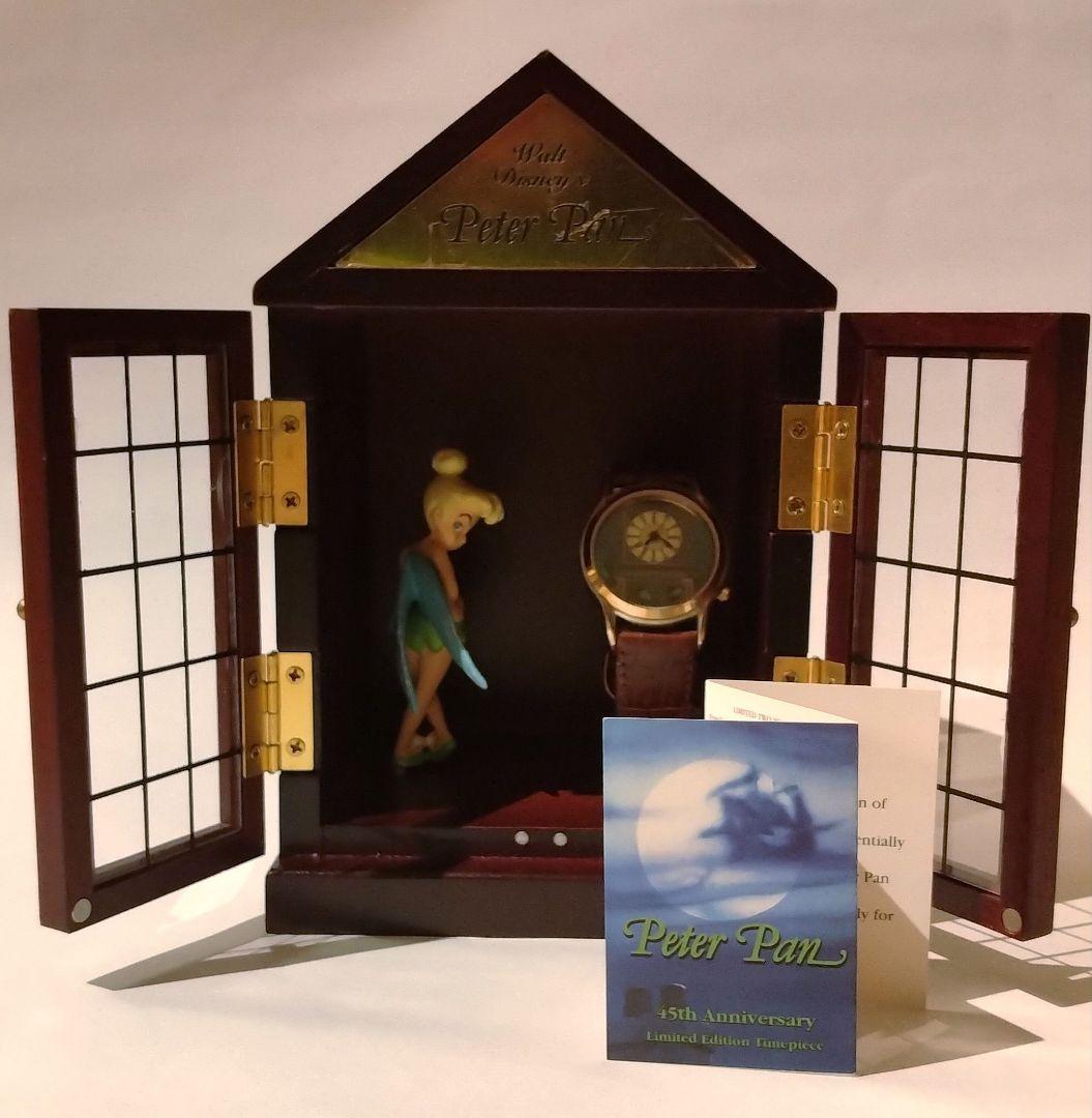 【新品】ピーターパン45周年 　ティンカーベルと時計　シリアルナンバー:1002