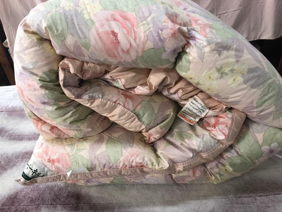 美品☆羽毛布団95%ダウン　ダブルサイズ