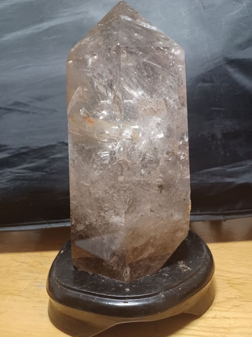 超希少　重量　3.9㎏　大型スモーキークォーツ ポイント型クリスタル
