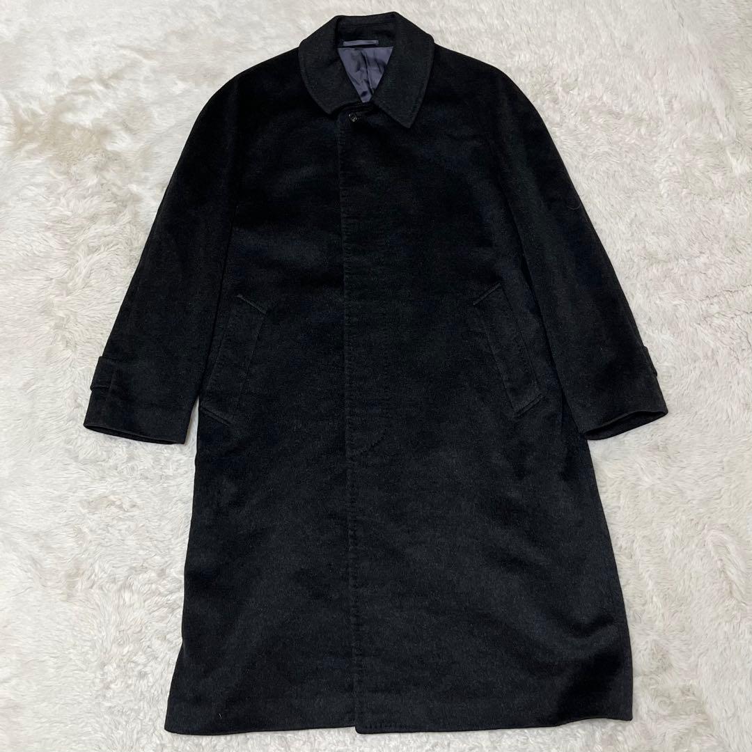 美品　メンズ L&B カシミヤ100% ロングコート　ステンカラーコート　M L