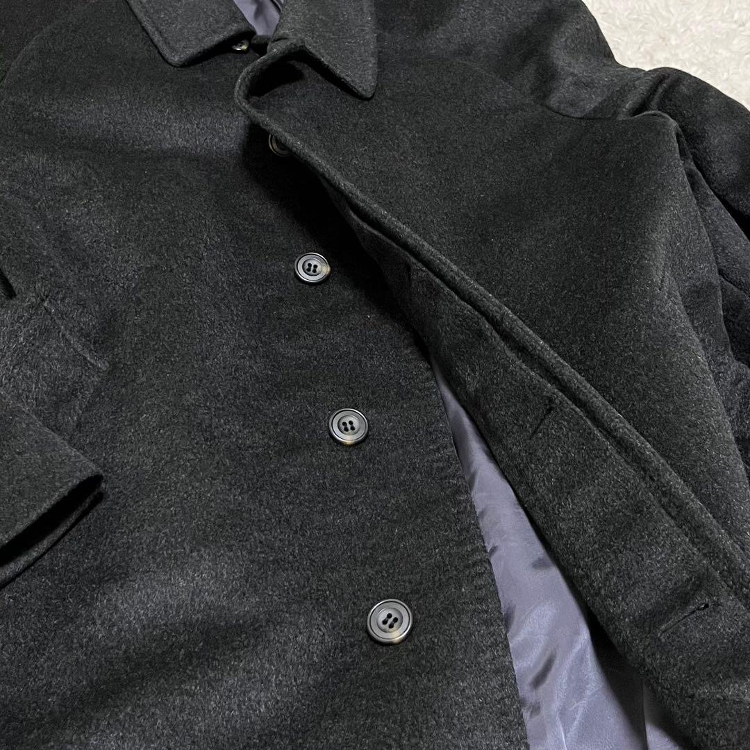 美品　メンズ L&B カシミヤ100% ロングコート　ステンカラーコート　M L