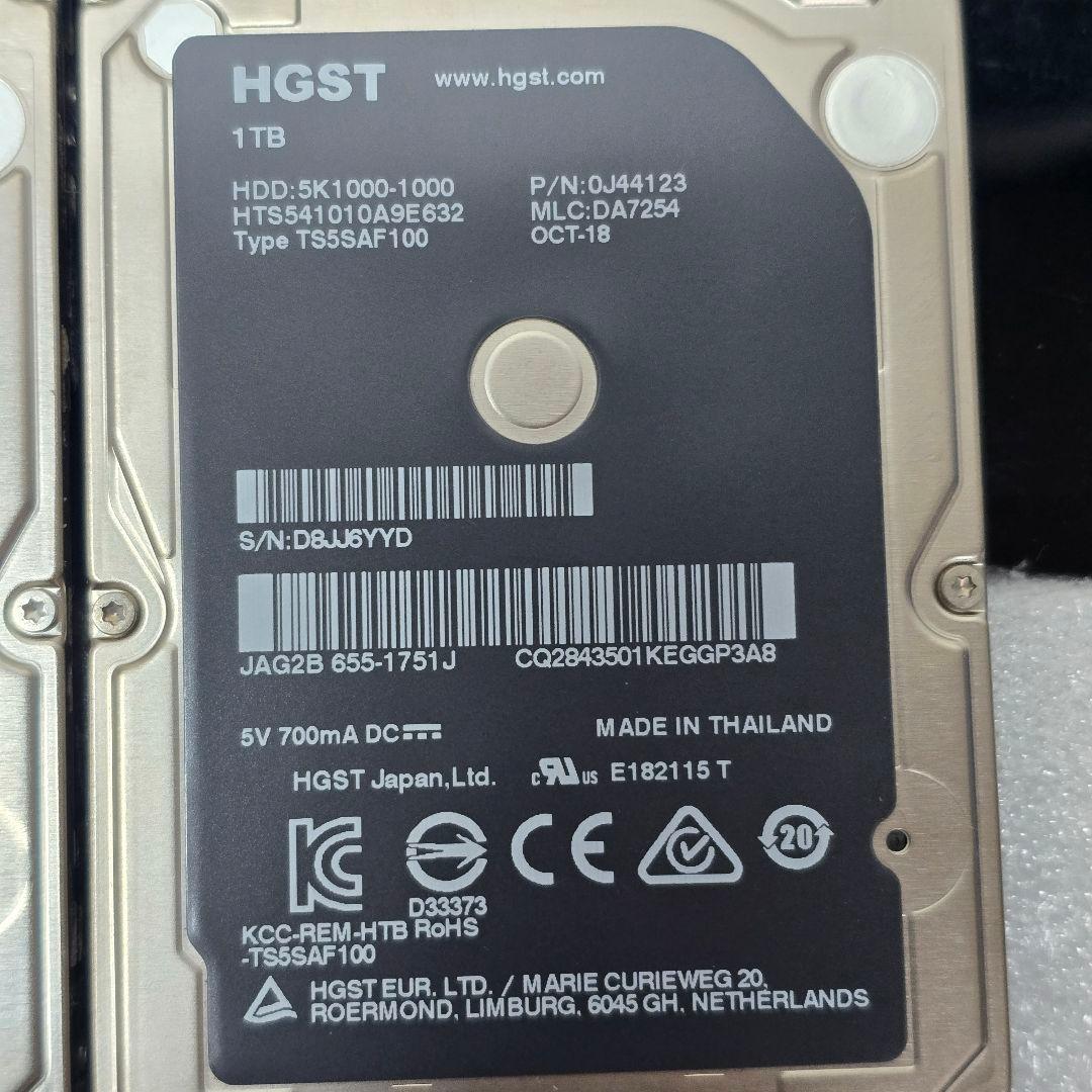 HDD 10台セット 1TB/750GB 2.5・3.5インチ 動作品