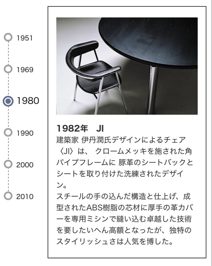 希少 廃盤 arflex JI 伊丹潤 ダイニングチェア