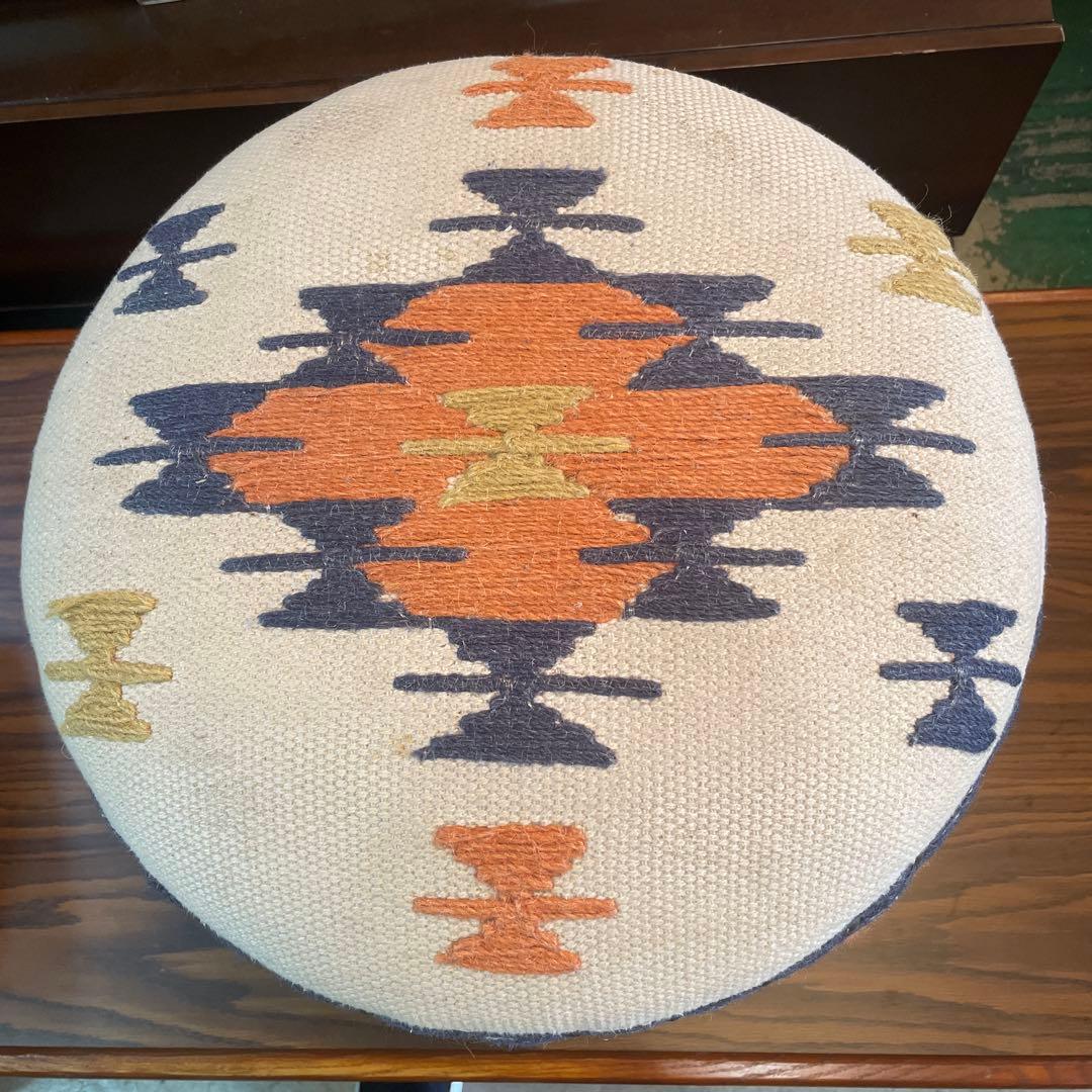 アンティーク・北欧風・木製脚付きスツール NEWORKS NO2