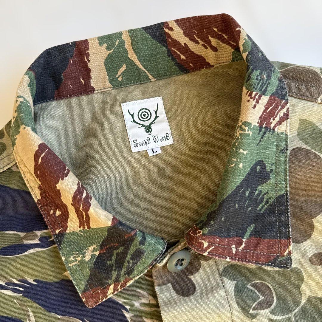 SOUTH2 WEST8 迷彩シャツ　サイズL