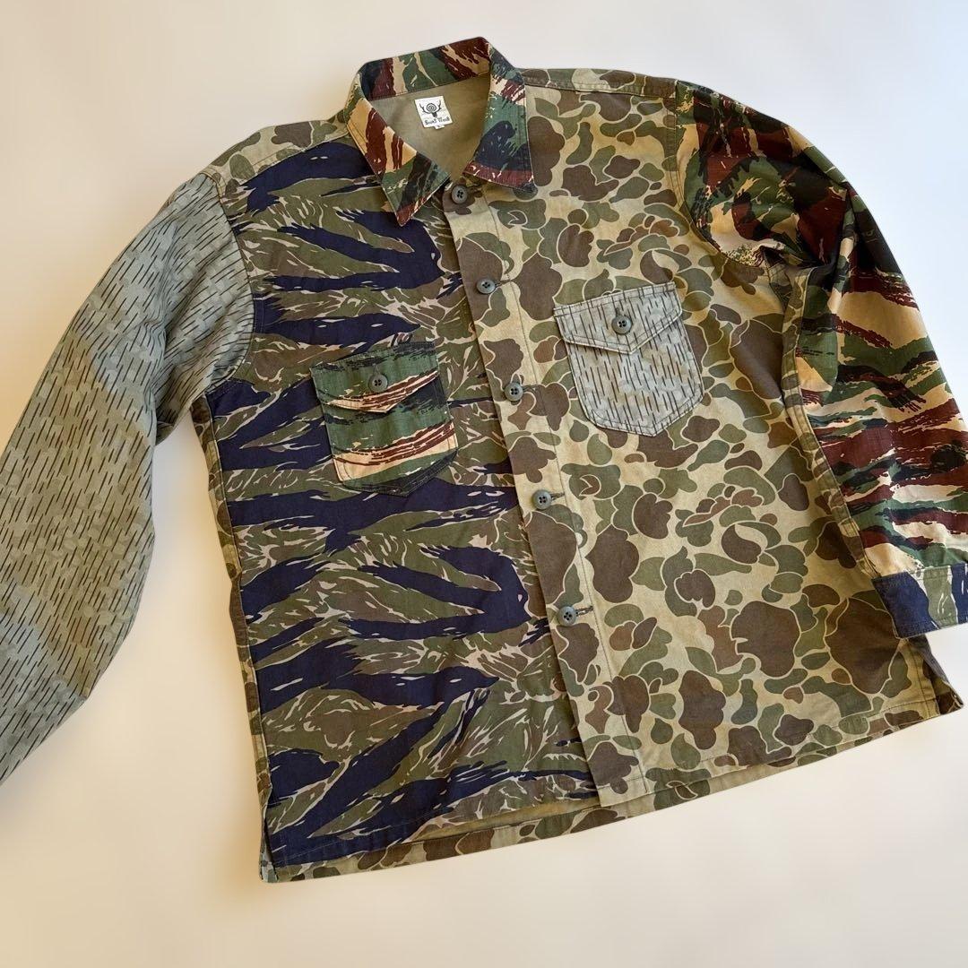 SOUTH2 WEST8 迷彩シャツ　サイズL