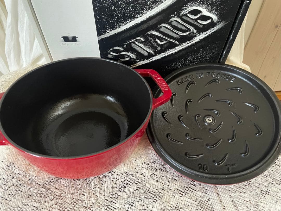 STAUB ストウブ　Wa-NABE M 18cm チェリー
