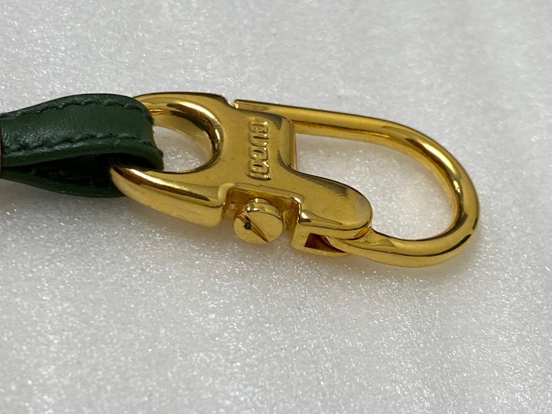 3-2458 オールドグッチ キーホルダー インターロッキング ヴィンテージ箱付