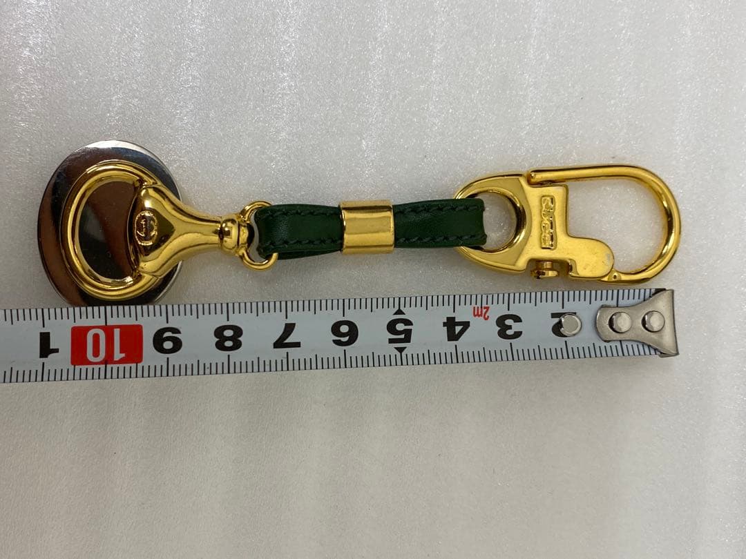 3-2458 オールドグッチ キーホルダー インターロッキング ヴィンテージ箱付