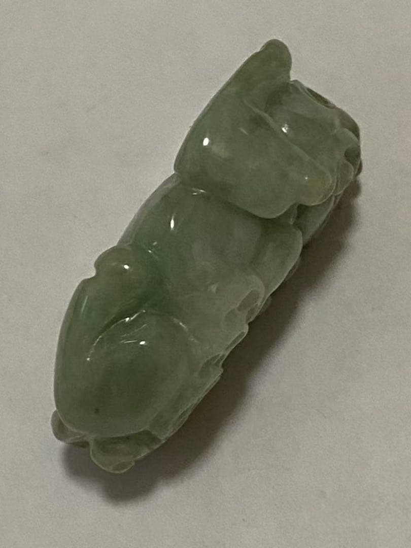 天然石 翡翠 彫刻ビルマ產 翡翠貔貅 ペンダント　装飾品 中国美術