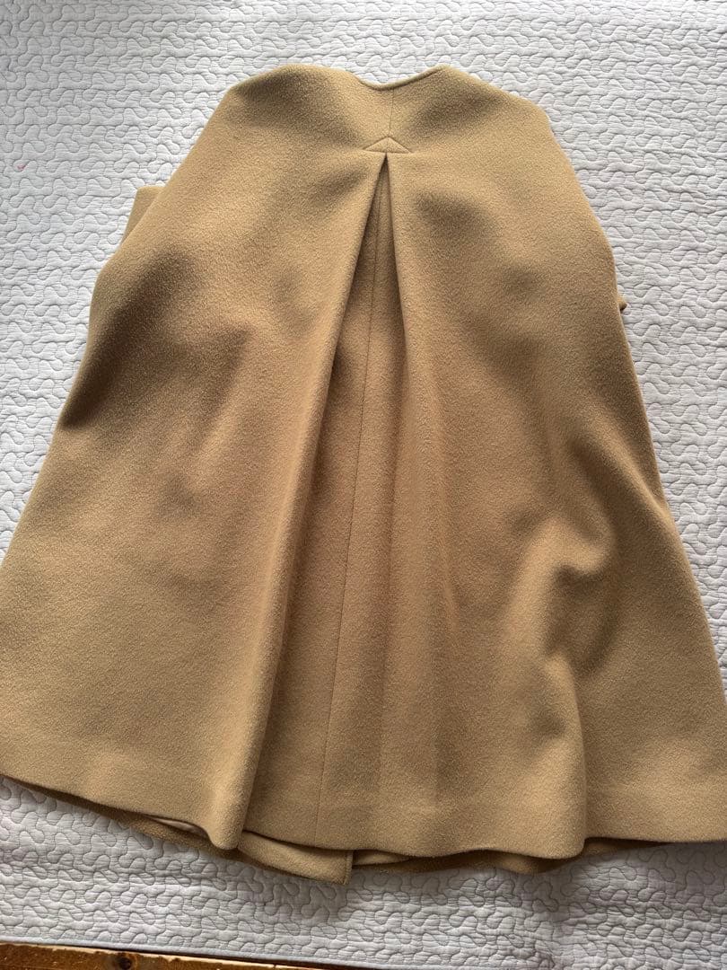 ネストローブ　nest Robe　二重織りビーバーノーカラーコート