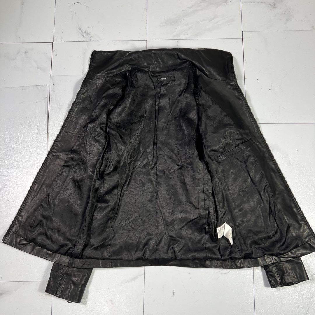 CIVARIZE シヴァーライズ 羊革 レザージャケット シングルライダース