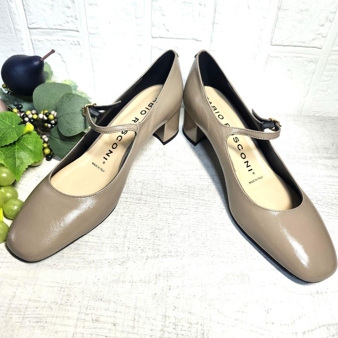 新品タグ付きFABIO RUSCONI ストラップ付パンプス☆トーブ 37