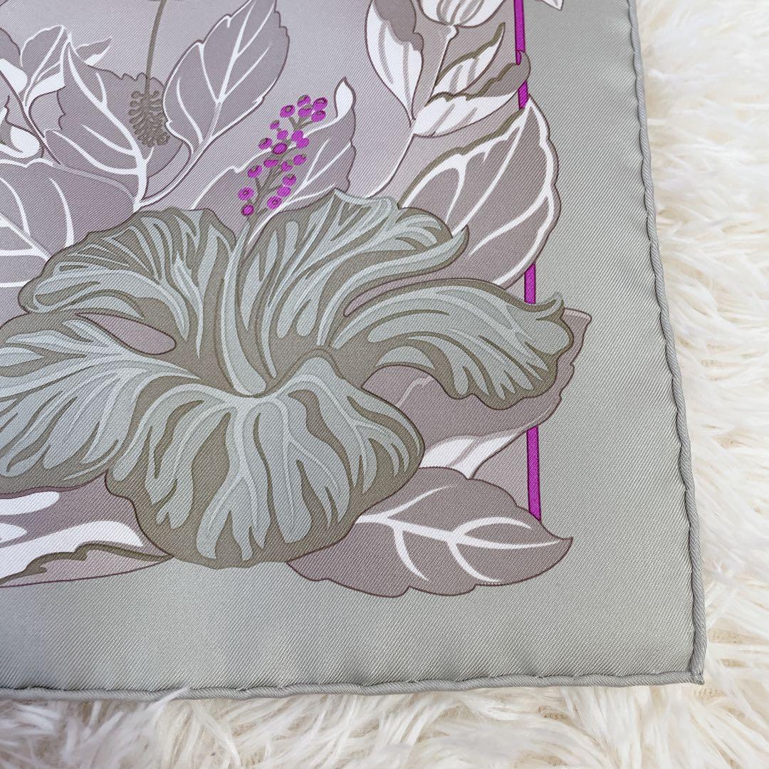 極美品　エルメス　カレ90 フラミンゴパーティー　スカーフ　シルク100%