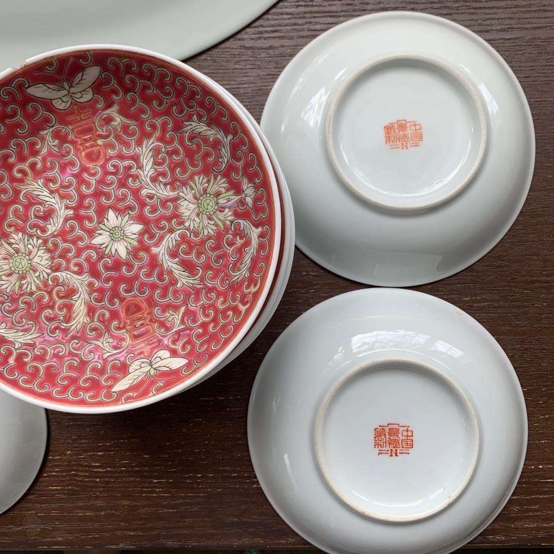 おまけ醤油差し追加【直接取引限定】景徳鎮② 22セット　茶器　食器　中華料理