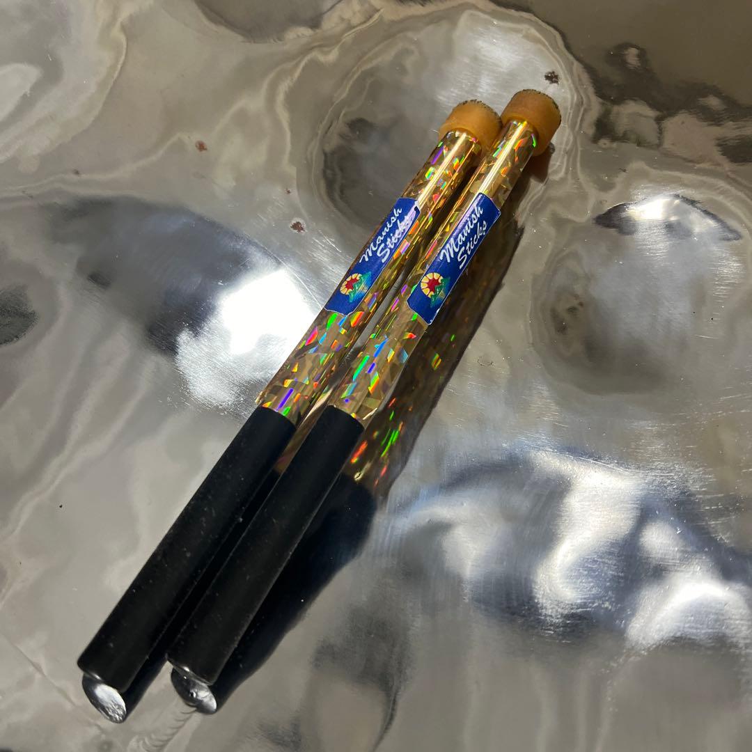 スティールパン ローテナーパン スタンド、マレット、ケース、本付