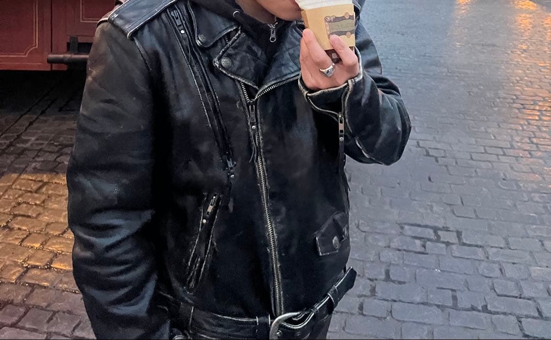 Harley Davidson レザージャケット　革ジャン　ライダース　グランジ