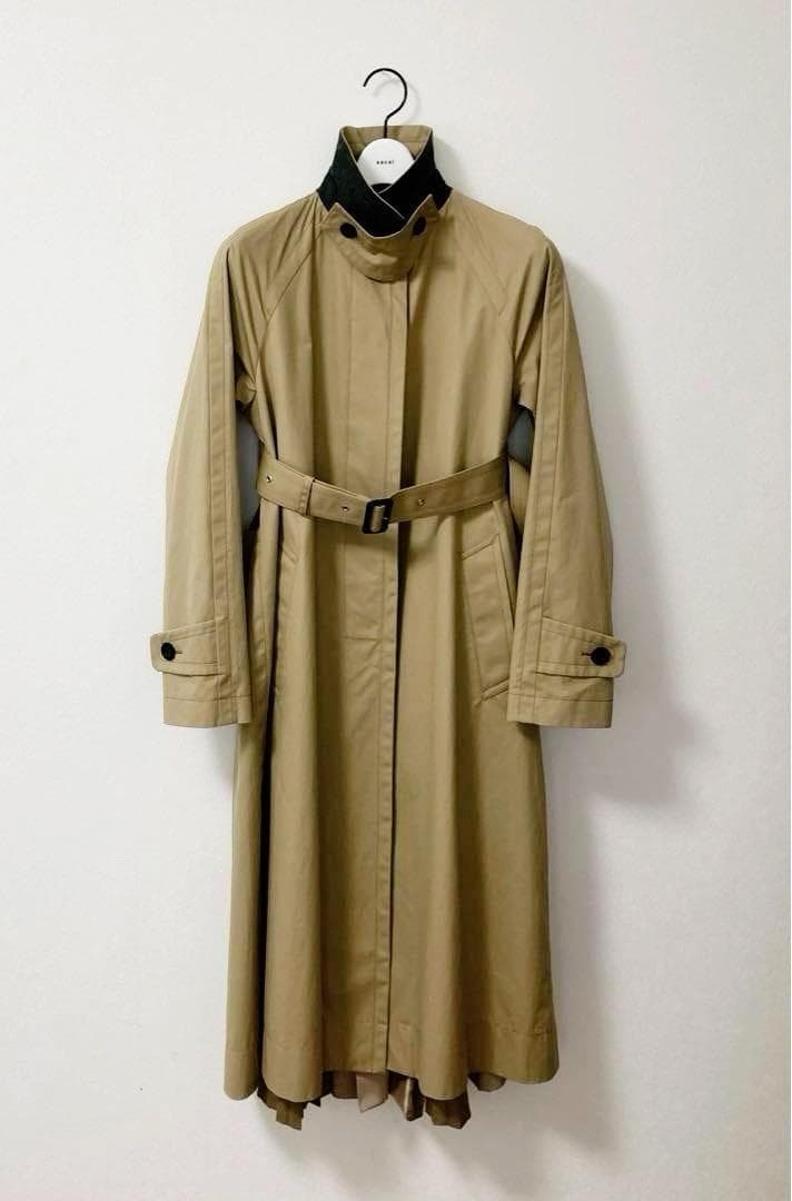 sacai トレンチコート サイズ2 後ろプリーツ　ベルト　サカイ