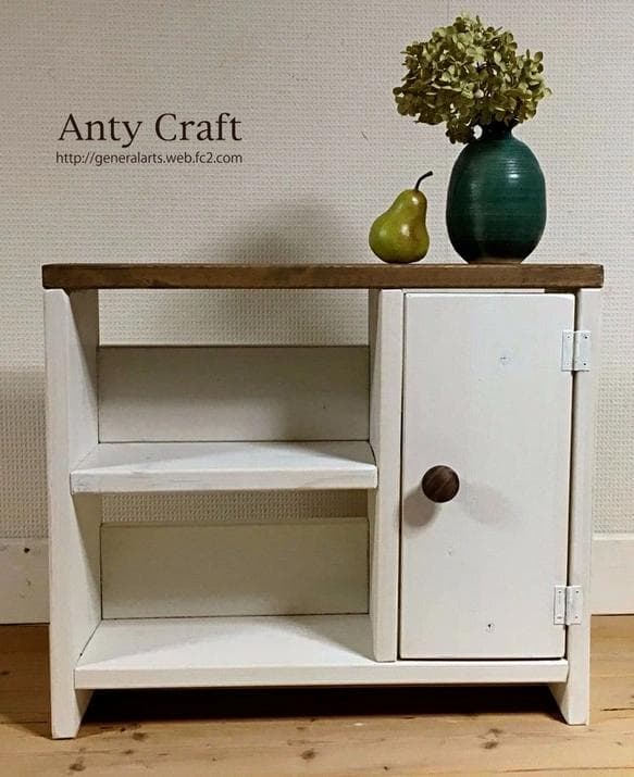 【サイズオーダー可】【引取可能】無垢材　目隠し扉がついた！トイレ収納 UN/Ｗ