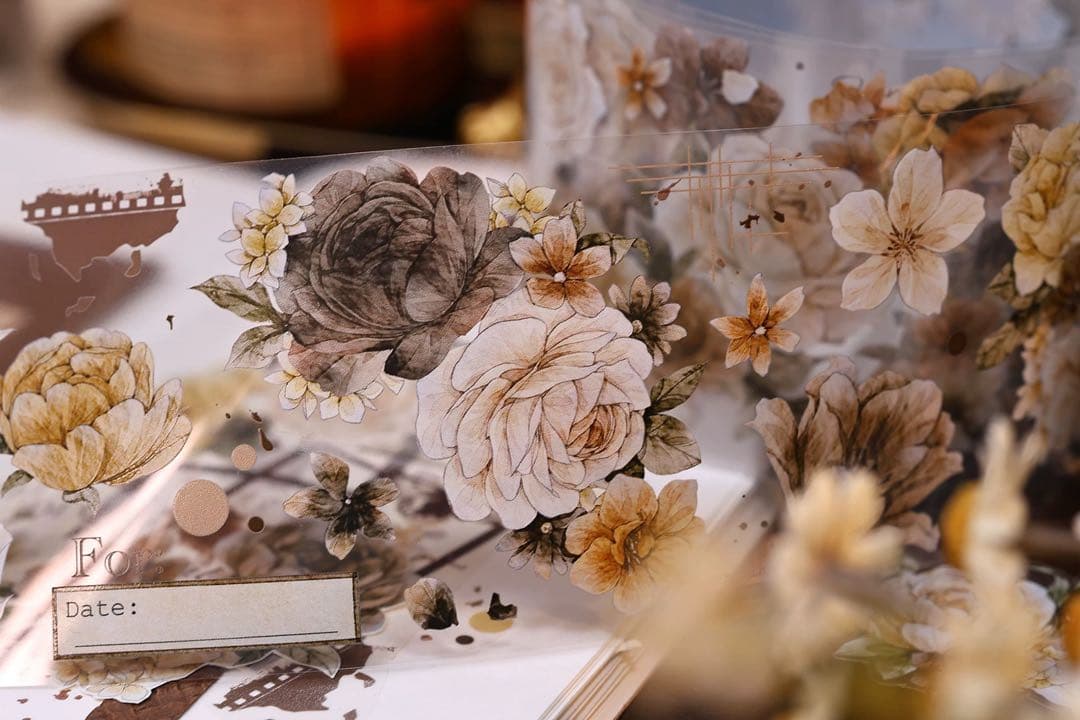 ⭐️SALE⭐️ 小白家文創《焦糖拿铁》海外マスキングテープ　マステ 【2521】