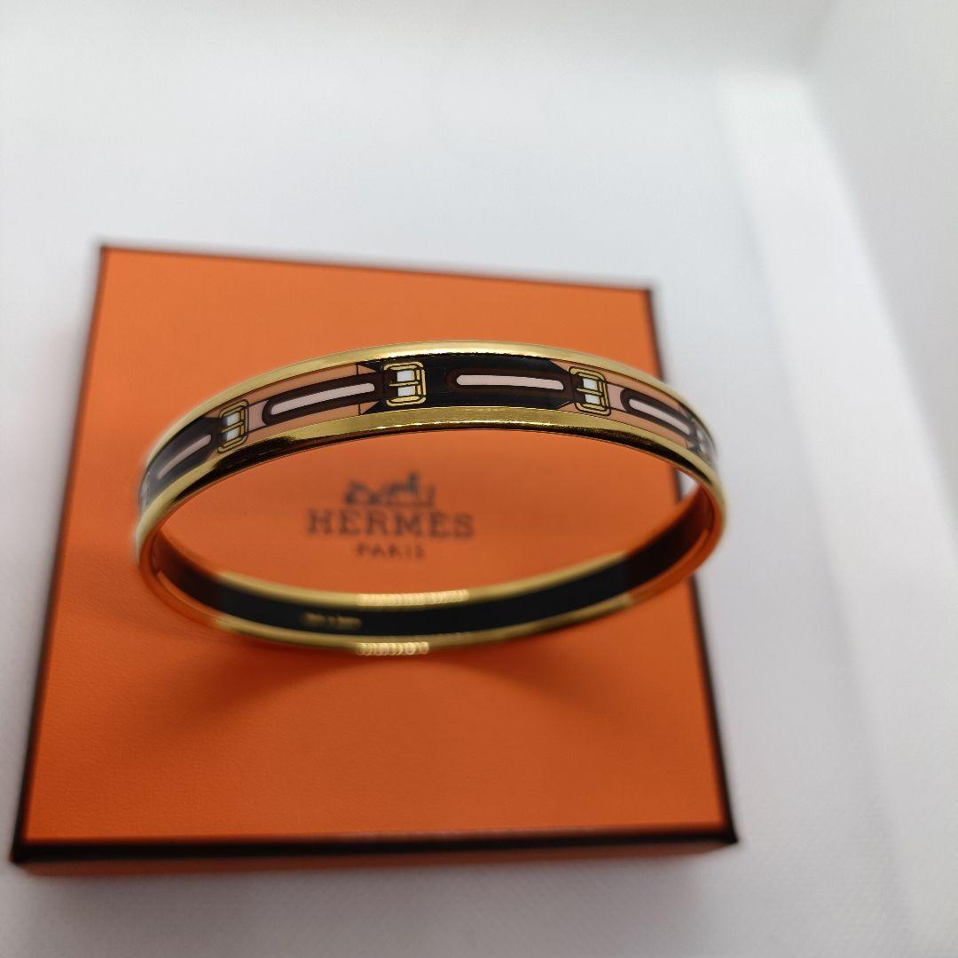a*a様 極美品✨　HERMES エマイユPM ブレスレット　バングル　ゴールド