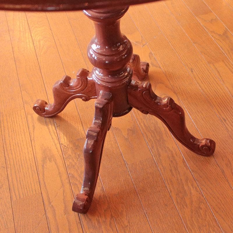 ラウンドダイニングテーブル φ70cm クラシック レトロ 猫脚 223-307