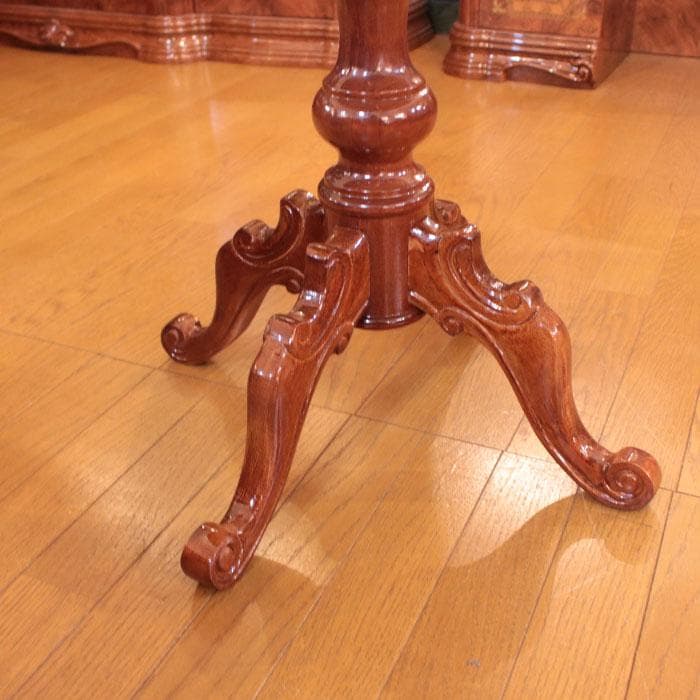 ラウンドダイニングテーブル φ70cm クラシック レトロ 猫脚 223-307