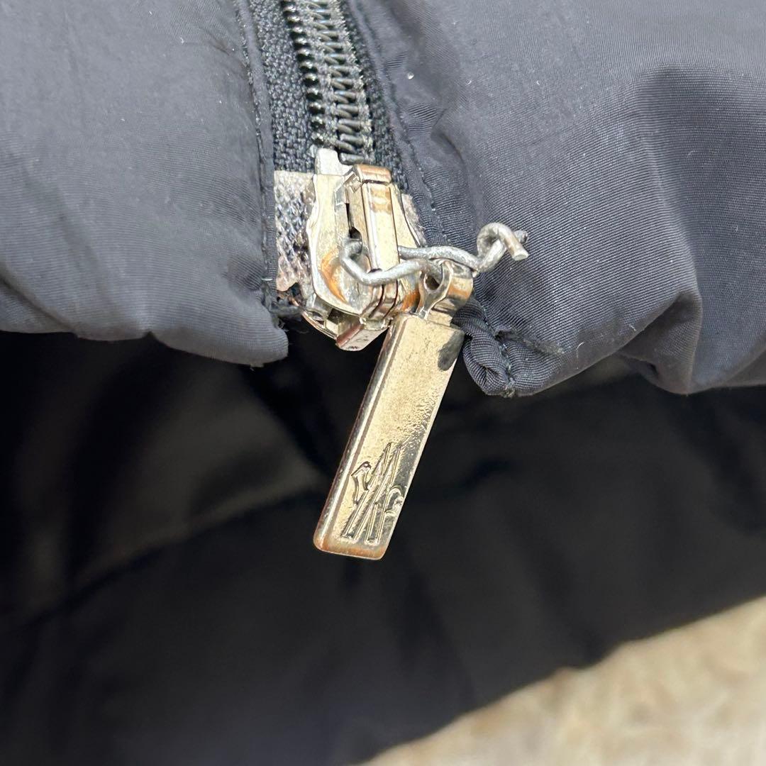 【訳あり】モンクレール モンタナ ロング ダウン 国内正規品 ブラック 茶タグ