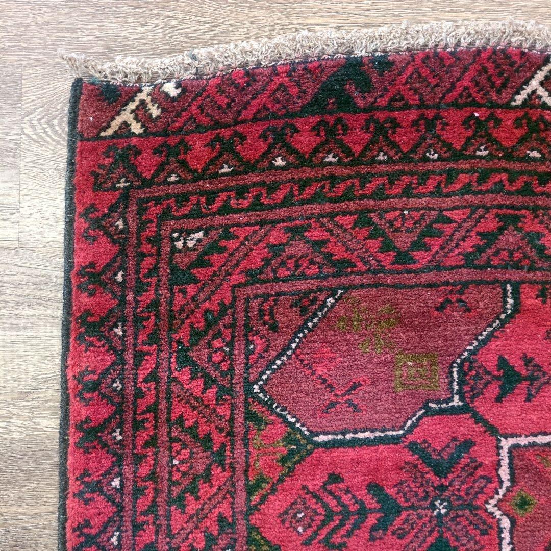 ヴィンテージラグ　トルクメン　トライバルラグ アフガニスタンラグ　手織り絨毯