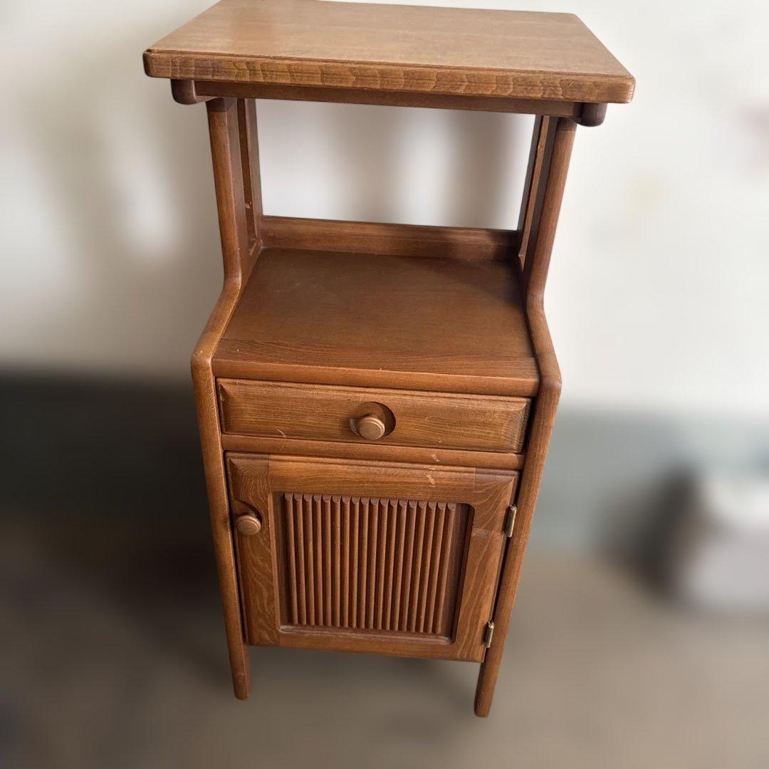 カリモク　karimoku 木製サイドテーブル 天然木電話台 インテリア
