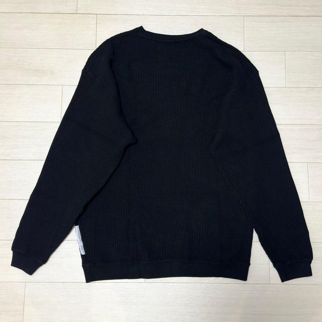 24AW WTAPS WAFFLE / LS ワッフル カットソー Mサイズ 黒